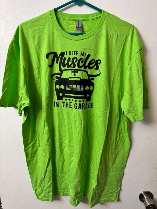 Gildan Other - I keep my muscles in the garage T-Shirt XL